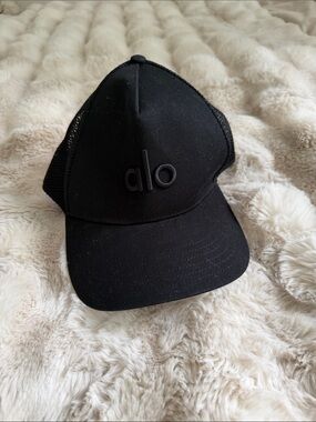 Alo Black Trucker Hat